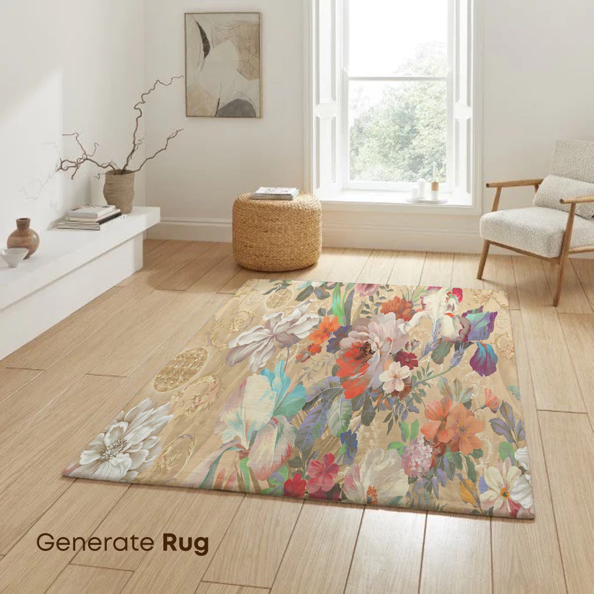 Elegant Floral Symphony in Pastel Hues - Image 6