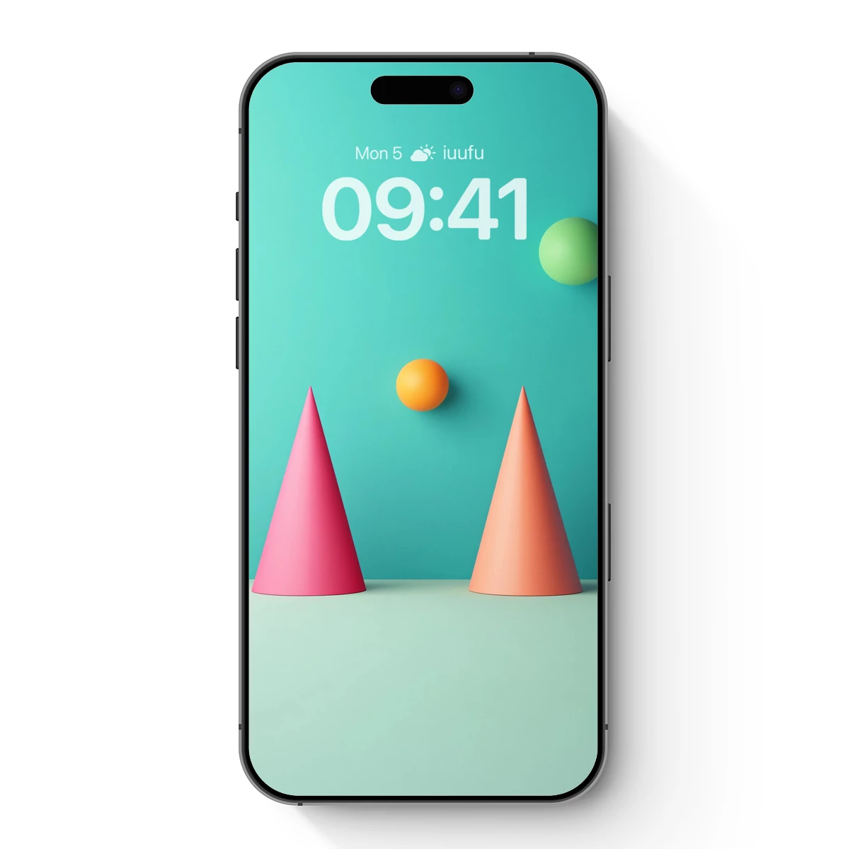 Geometric Harmony: Cones and Spheres in Pastel