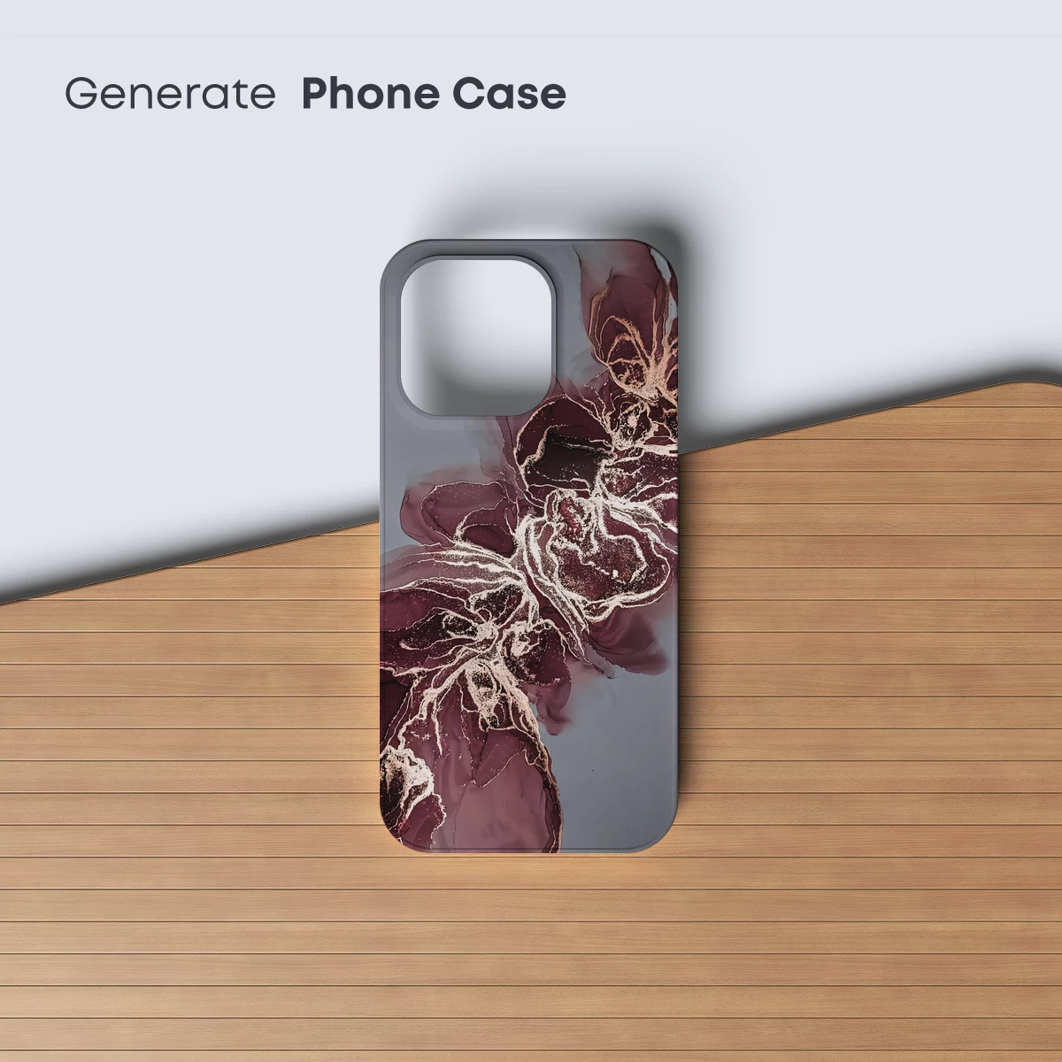 Ethereal Crimson Veins: Abstract Fusion Art - Image 3