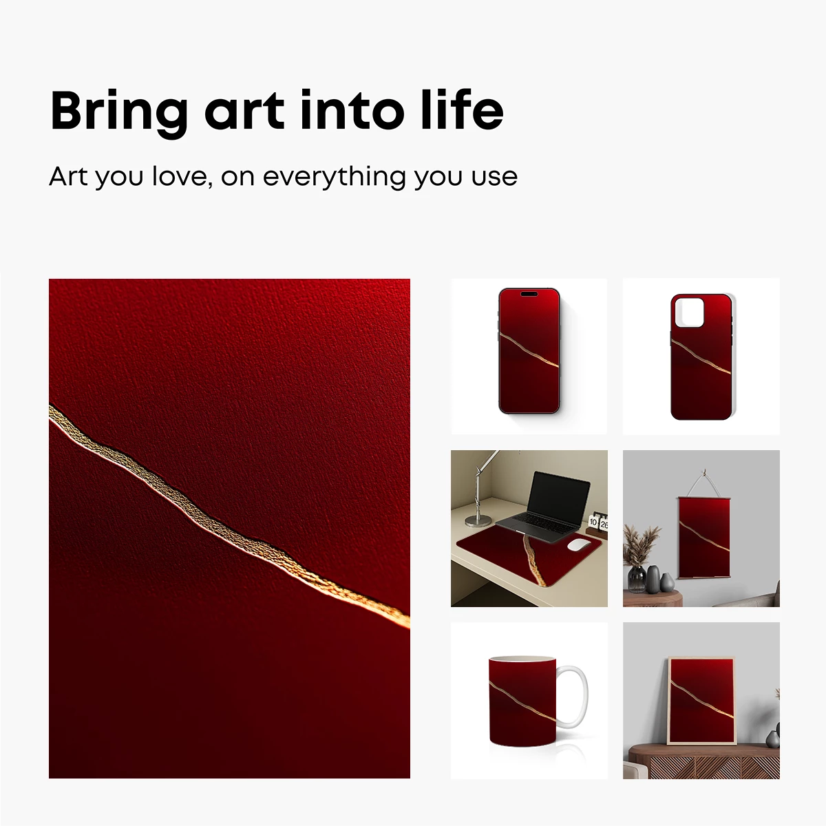 Crimson Canvas: Golden Thread