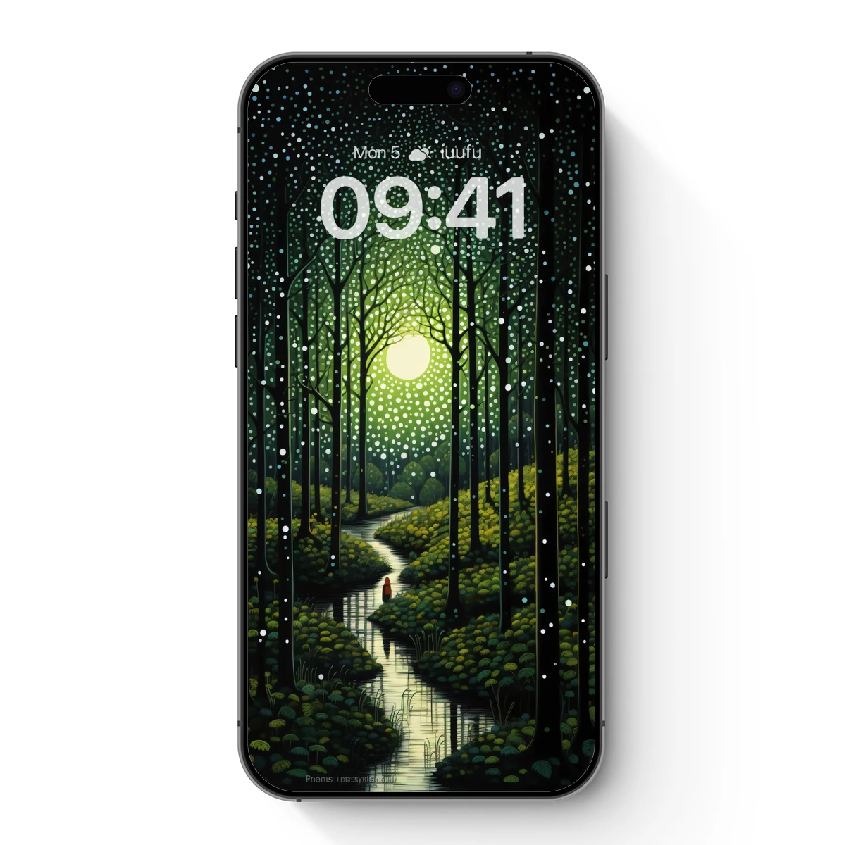 Enchanted Moonlit Forest Path