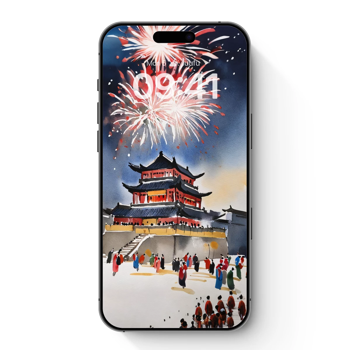 Dynastic Splendor: Fireworks Over Ancient Pagoda