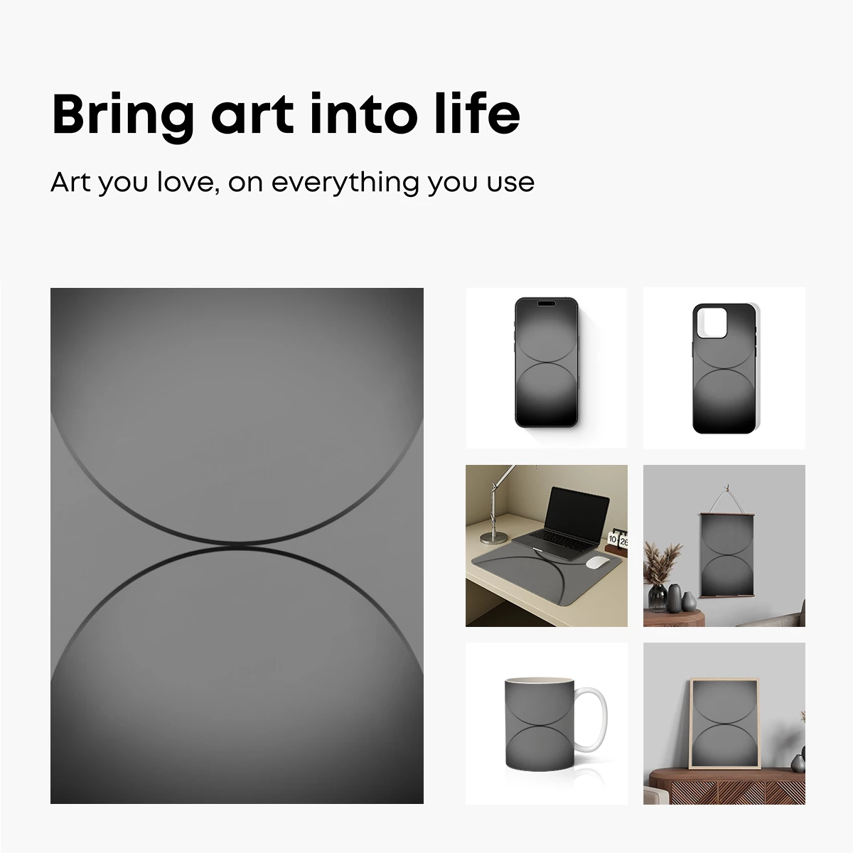 Eclipse of Circles: Monochrome Minimalism - Image 2