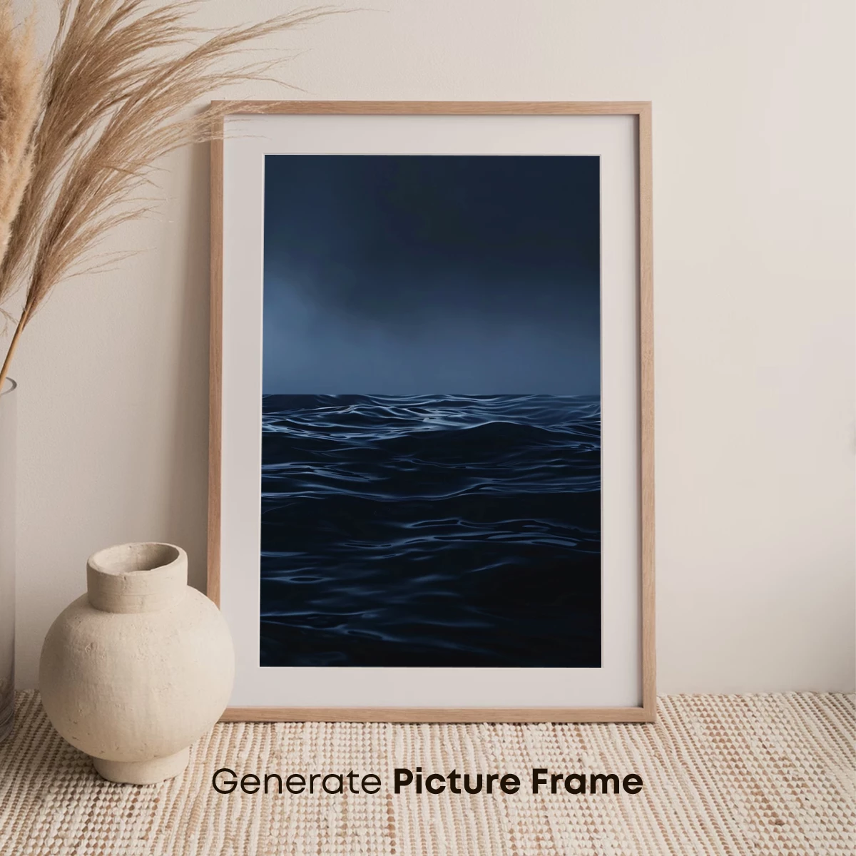 Eternal Twilight Sea: A Dark, Calm Horizon - Image 7