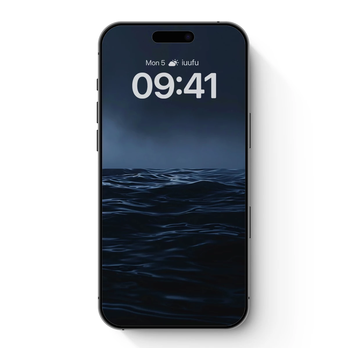 Eternal Twilight Sea: A Dark, Calm Horizon