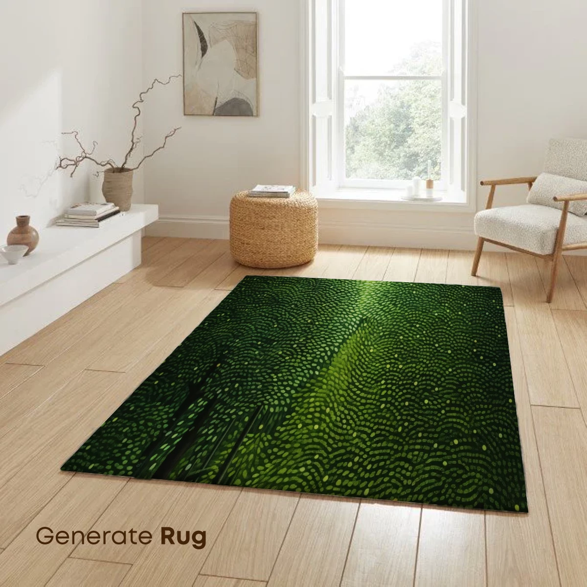 Enchanted Forest Canopy: A Pointillist Odyssey - Image 6