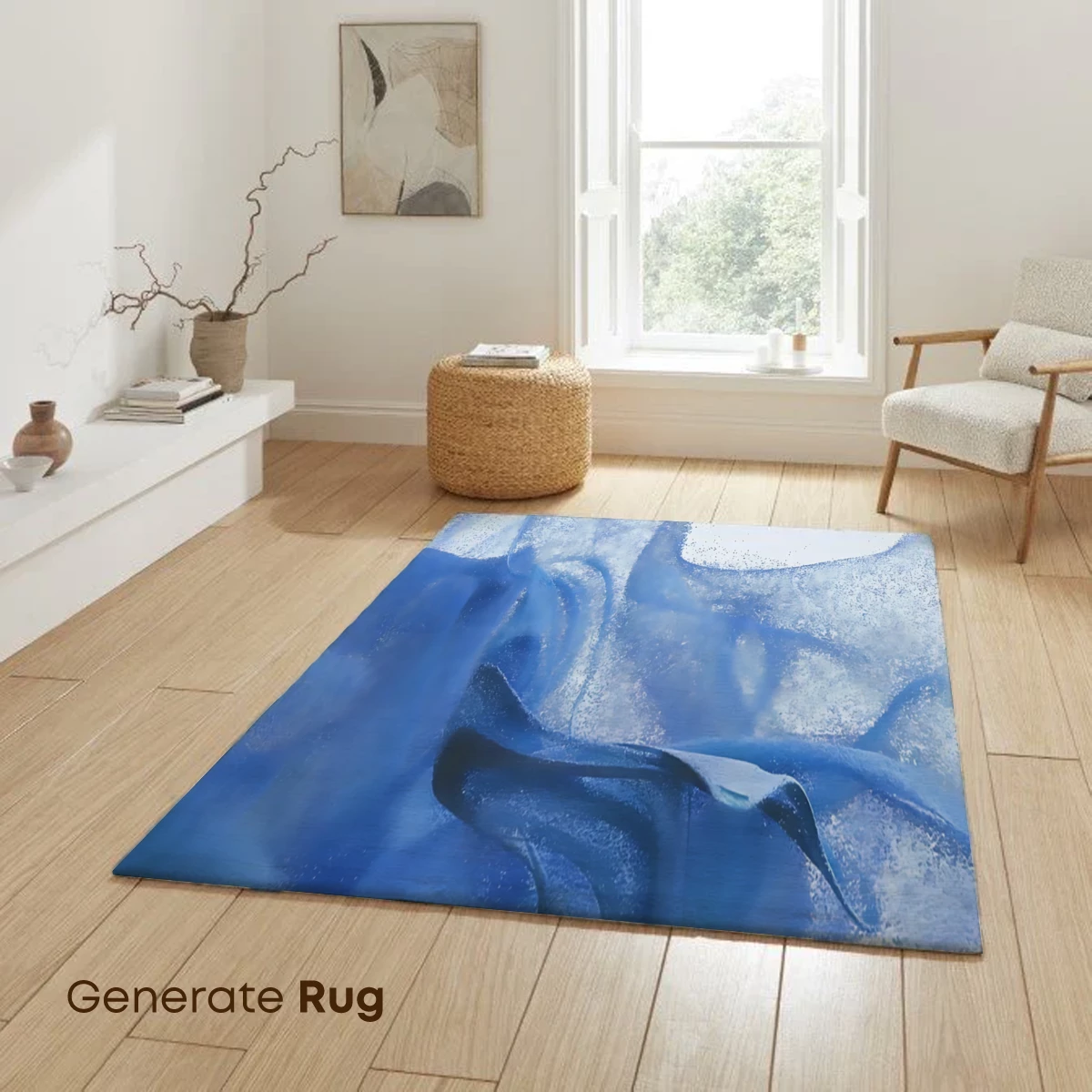 Ethereal Blue Whispers: A Dance of Mist and Light - Image 6