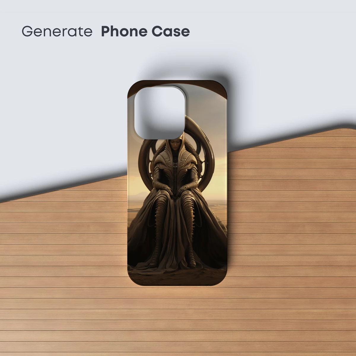 Desert Throne: Futuristic Monarch in Elegance - Image 3