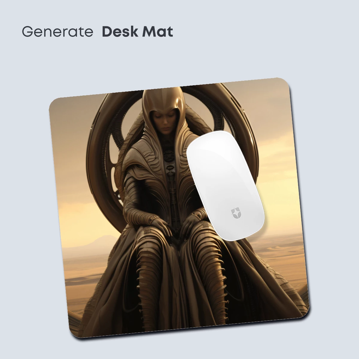 Desert Throne: Futuristic Monarch in Elegance - Image 4