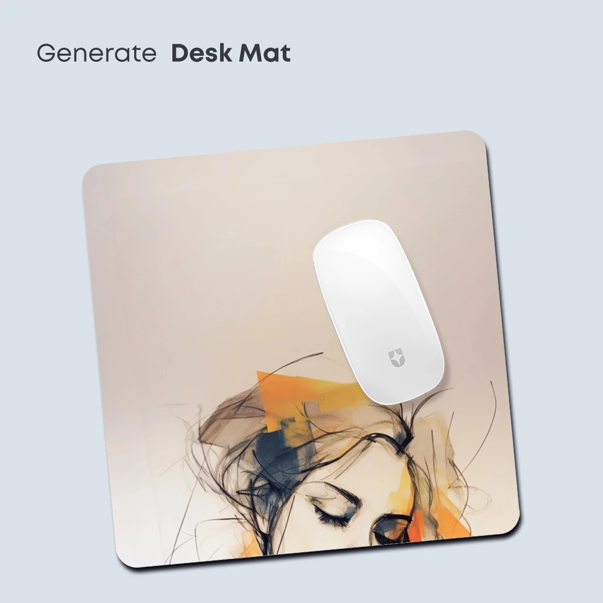 Abstract Elegance: Serene Figure in Colorful Strokes - Image 4