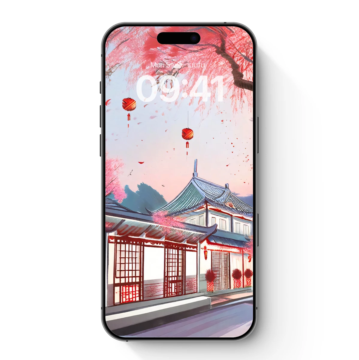 Cherry Blossom Temple: Serene Oriental Elegance