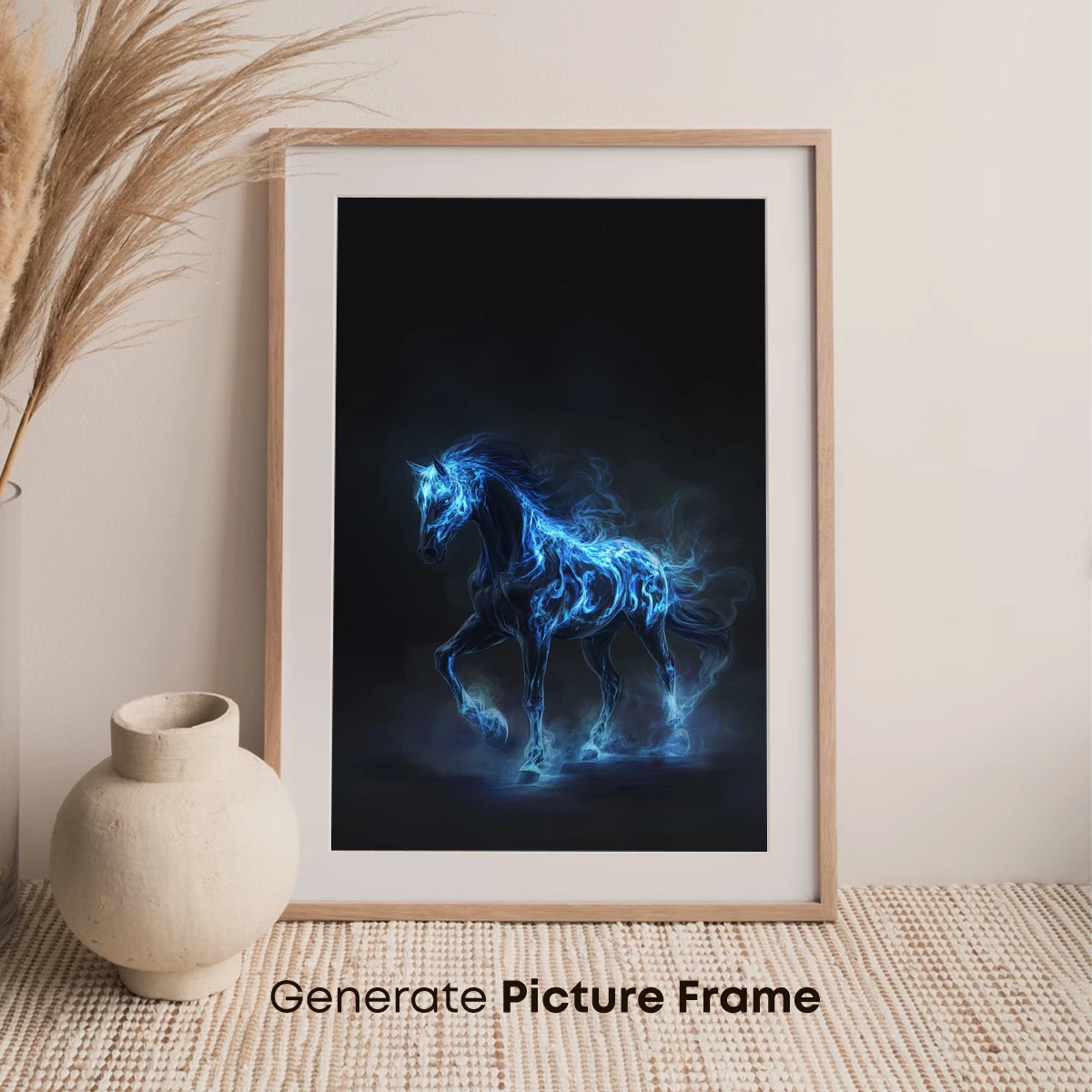 Ethereal Blue Flame Horse - Image 7