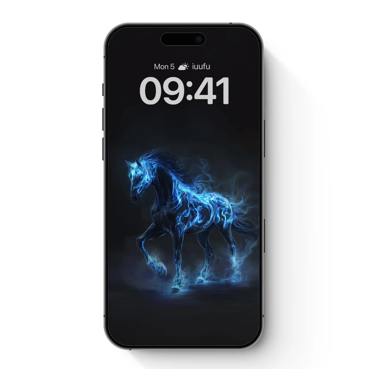 Ethereal Blue Flame Horse