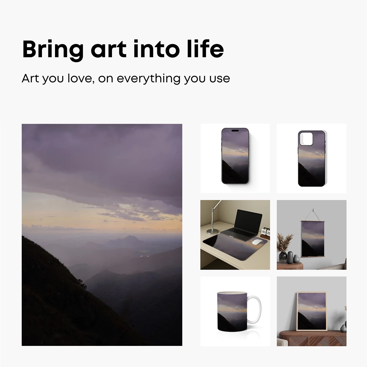 Misty Mountain Dawn: A Symphony of Shadows and Light - Image 2