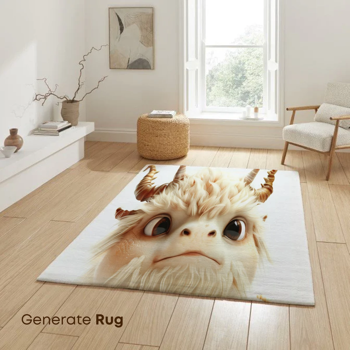 Chubby Dragonling with Fluffy Mane and Horns - Image 6