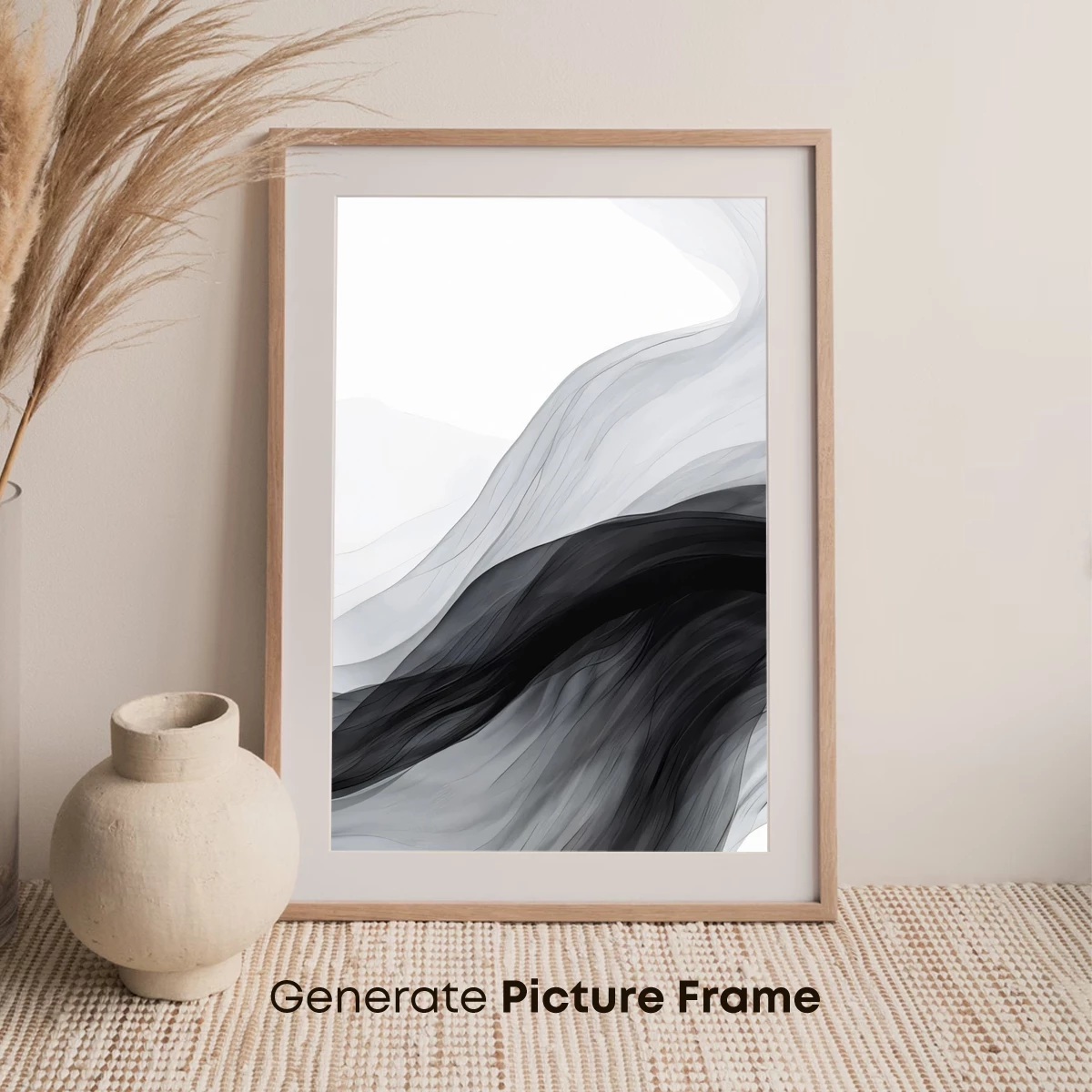 Ethereal Monochrome Waves: A Dance of Light and Shadow - Image 7