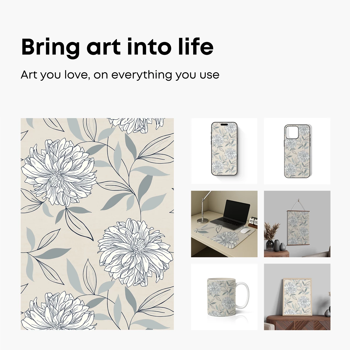 Elegant Dahlia Line Art - Image 2