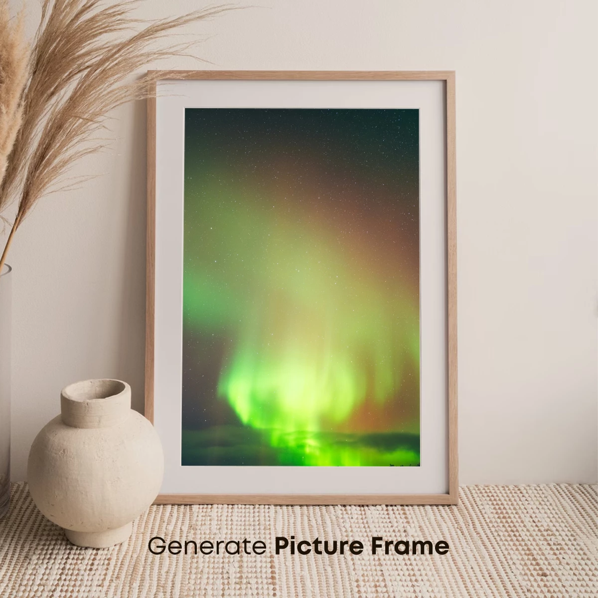 Aurora's Celestial Dance: Green Swirls in the Night Sky - Image 7