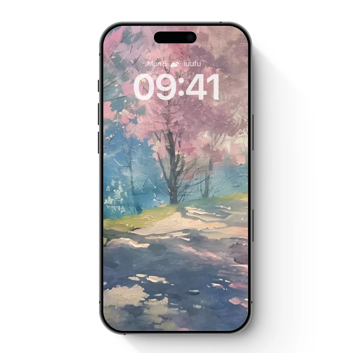 Cherry Blossom Pathway: A Watercolor Symphony