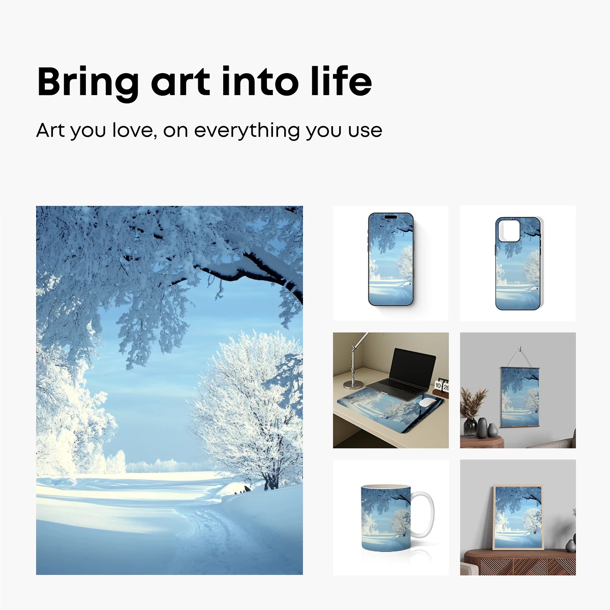 Frosty Winter Wonderland: Snow-Covered Serenity - Image 2