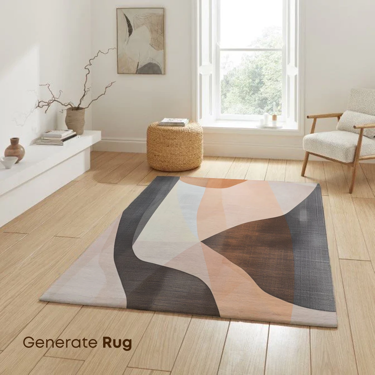 Abstract Fusion: Warm Tones and Flowing Curves - Image 6