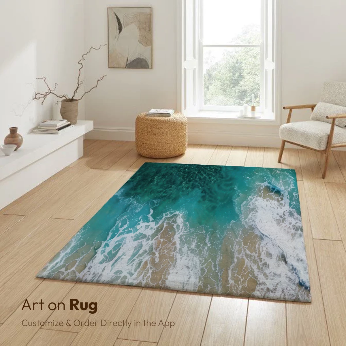 Aerial Turquoise Waves Crashing on Golden Sands - Image 6