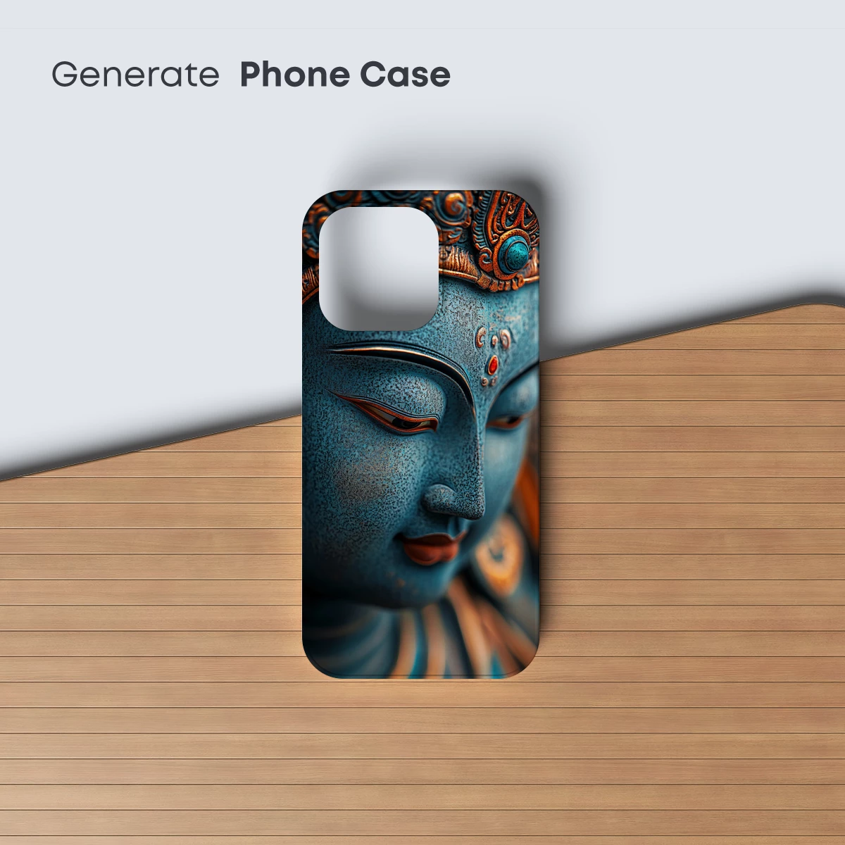 Eternal Serenity: Blue Buddha's Meditative Gaze - Image 3