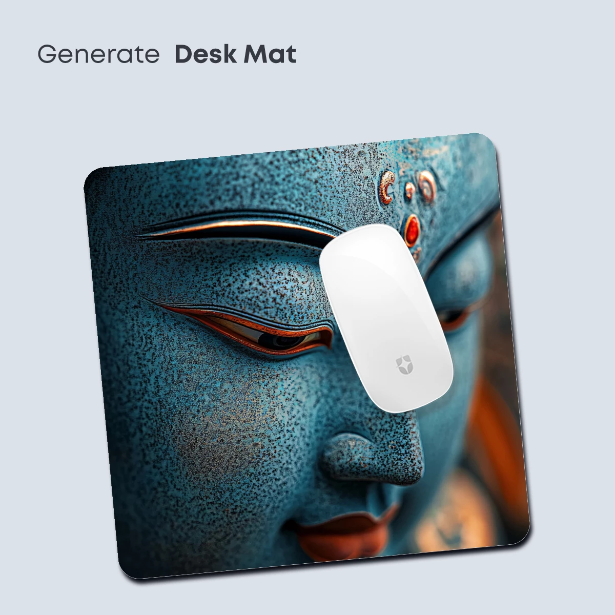 Eternal Serenity: Blue Buddha's Meditative Gaze - Image 4