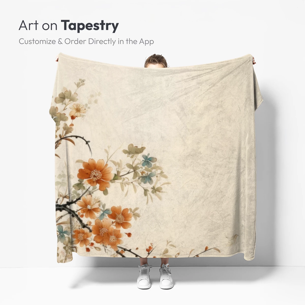 Blossom Elegance: Oriental Floral Harmony - Image 4