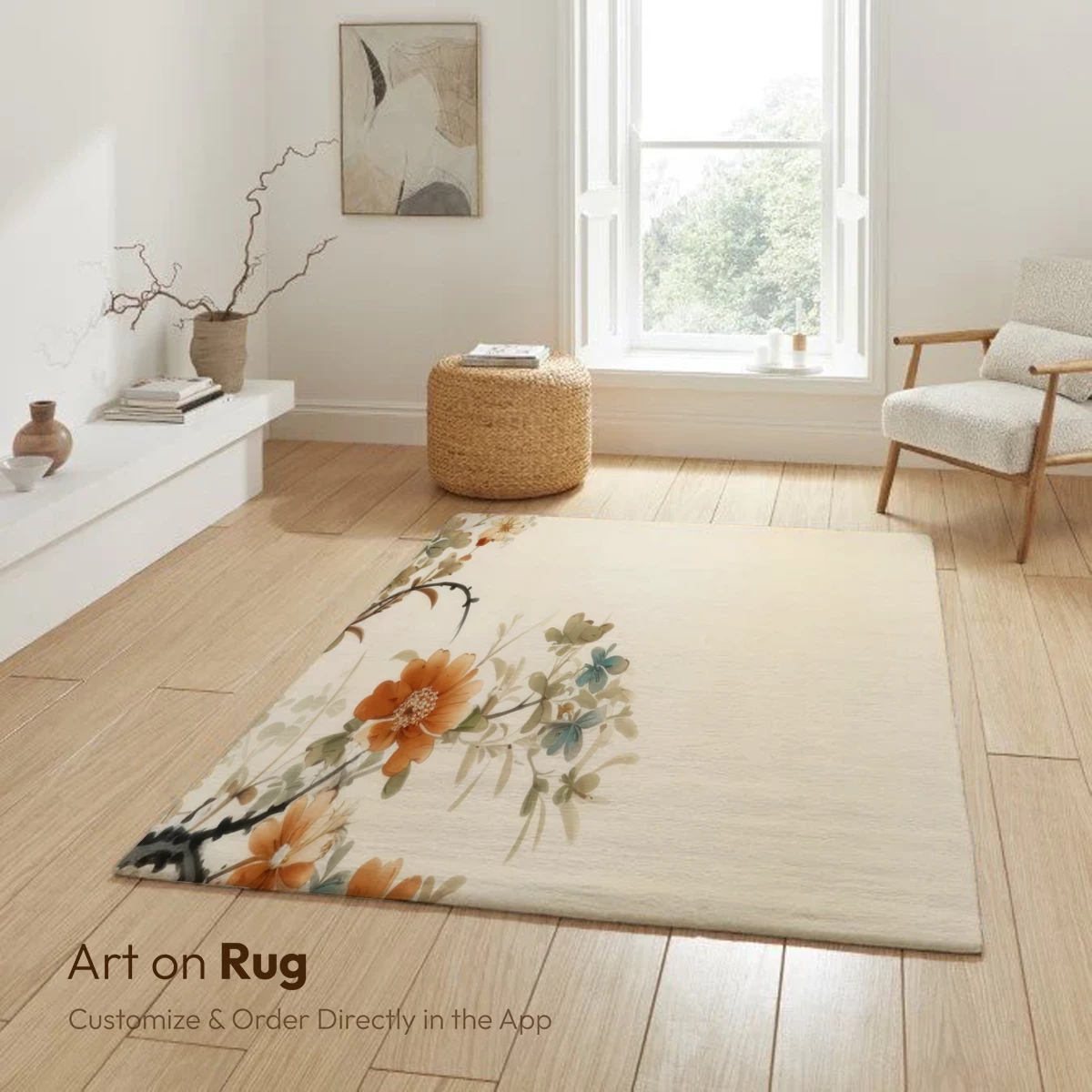 Blossom Elegance: Oriental Floral Harmony - Image 5