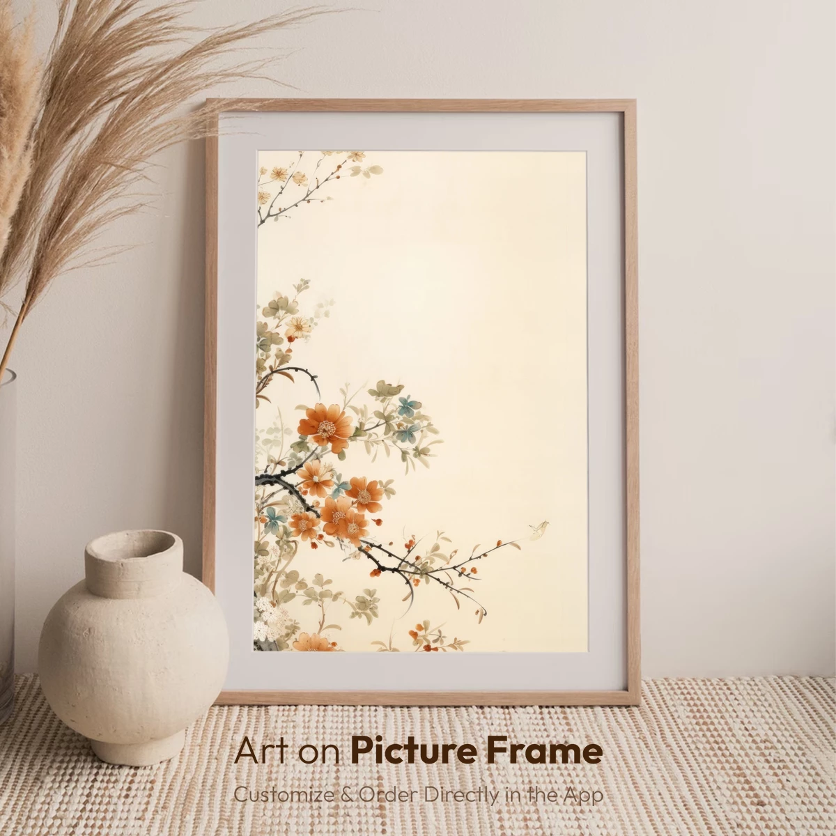 Blossom Elegance: Oriental Floral Harmony - Image 6