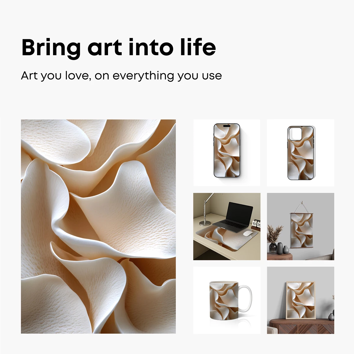 Elegant Ceramic Ripples: A Textural Symphony - Image 2