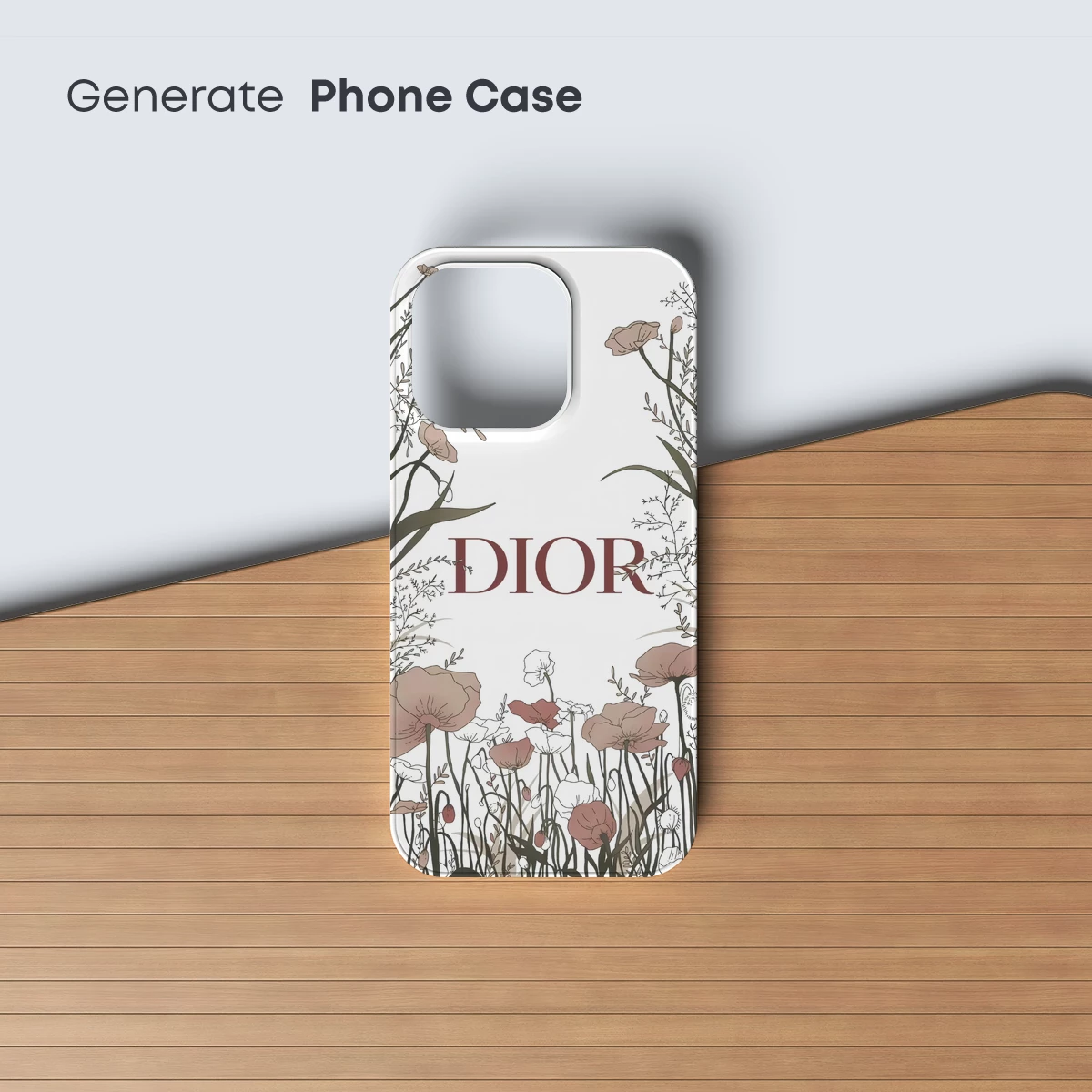 Dior Floral Elegance: Artistic Botanical Illustration - Image 3