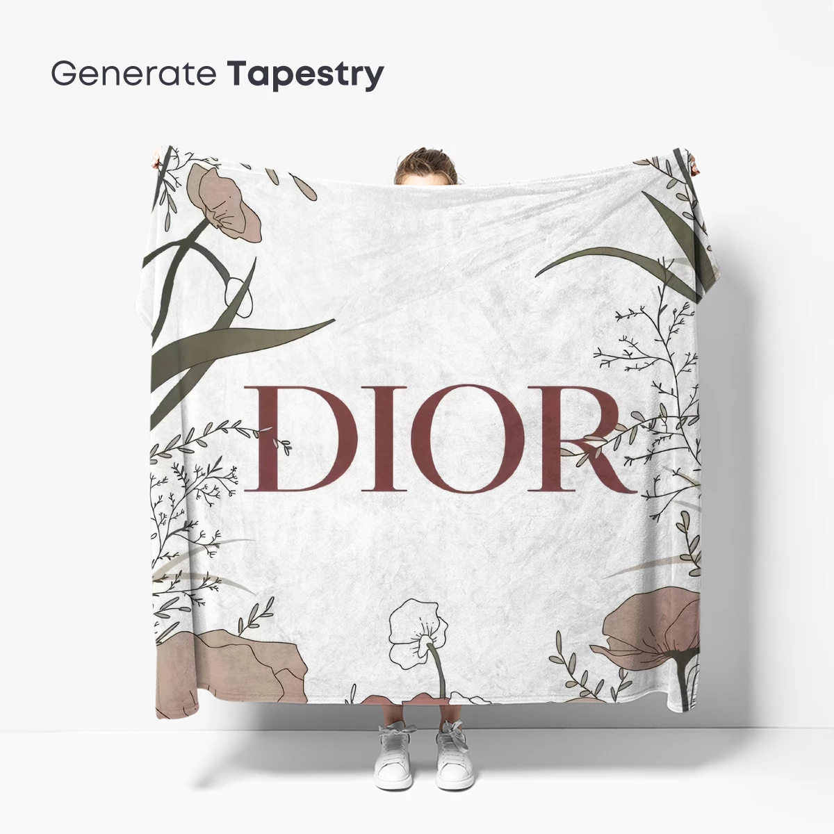 Dior Floral Elegance: Artistic Botanical Illustration - Image 5