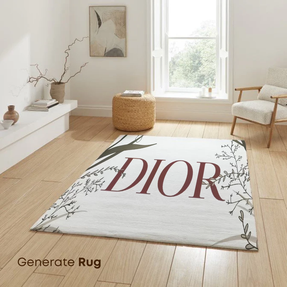 Dior Floral Elegance: Artistic Botanical Illustration - Image 6