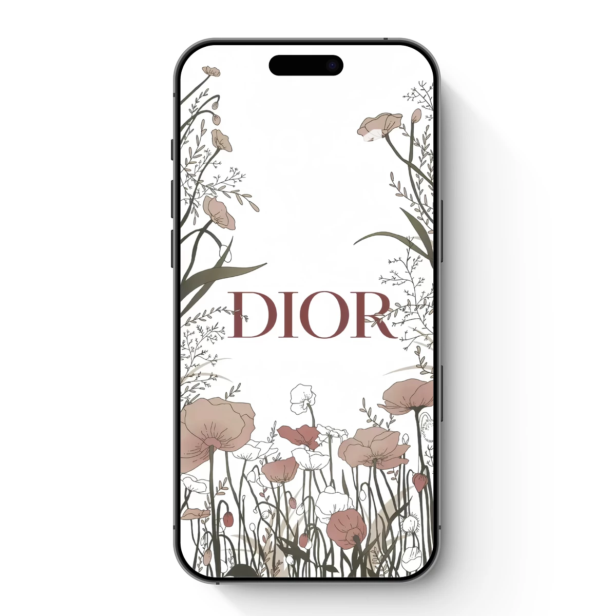 Dior Floral Elegance: Artistic Botanical Illustration