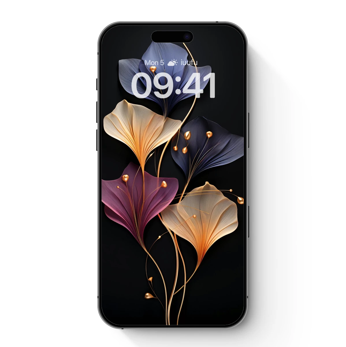 Elegant Ginkgo Symphony in Gold and Jewel Tones