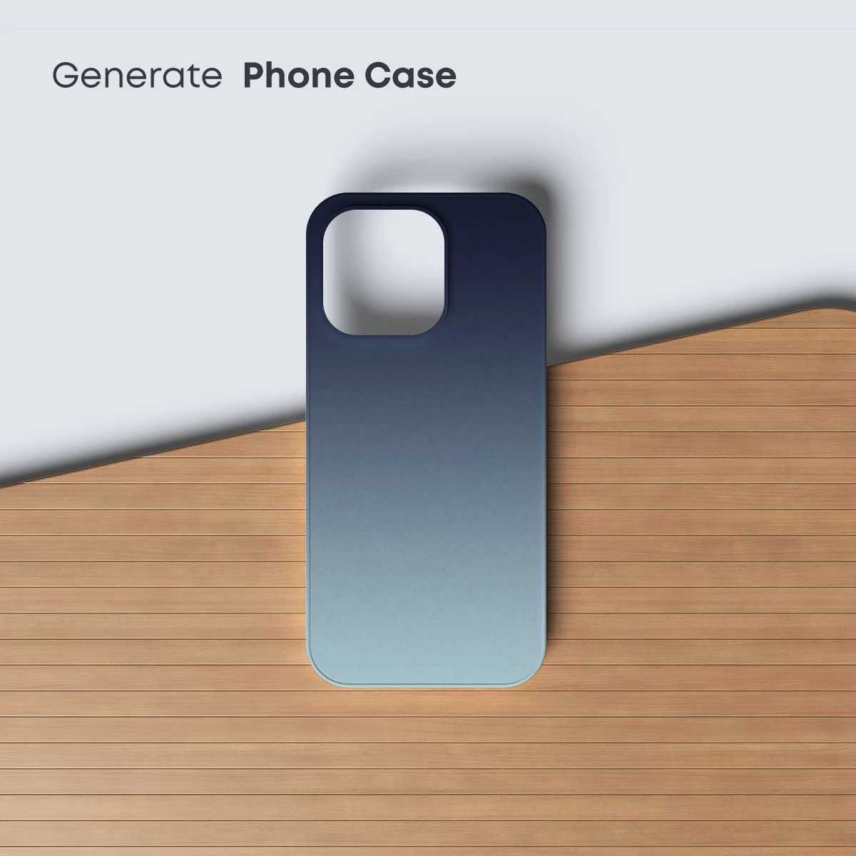 Gradient Serenity: A Tranquil Blue Ombre - Image 3