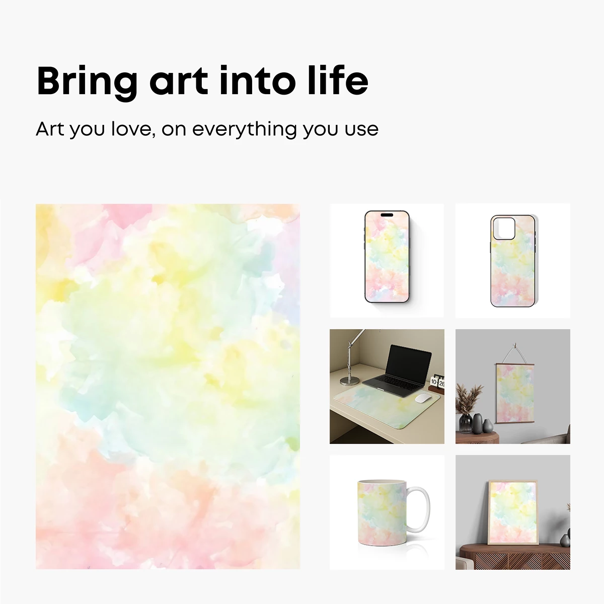 Pastel Watercolor Symphony - Image 2