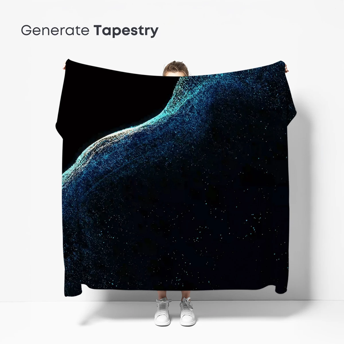 Cosmic Dust Waves: A Symphony of Blue Particles - Image 5