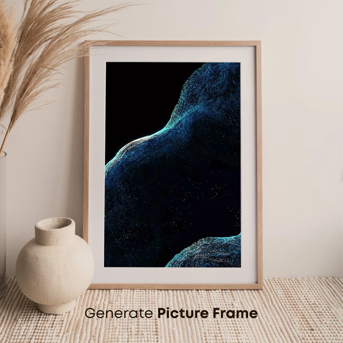 Cosmic Dust Waves: A Symphony of Blue Particles - Image 7