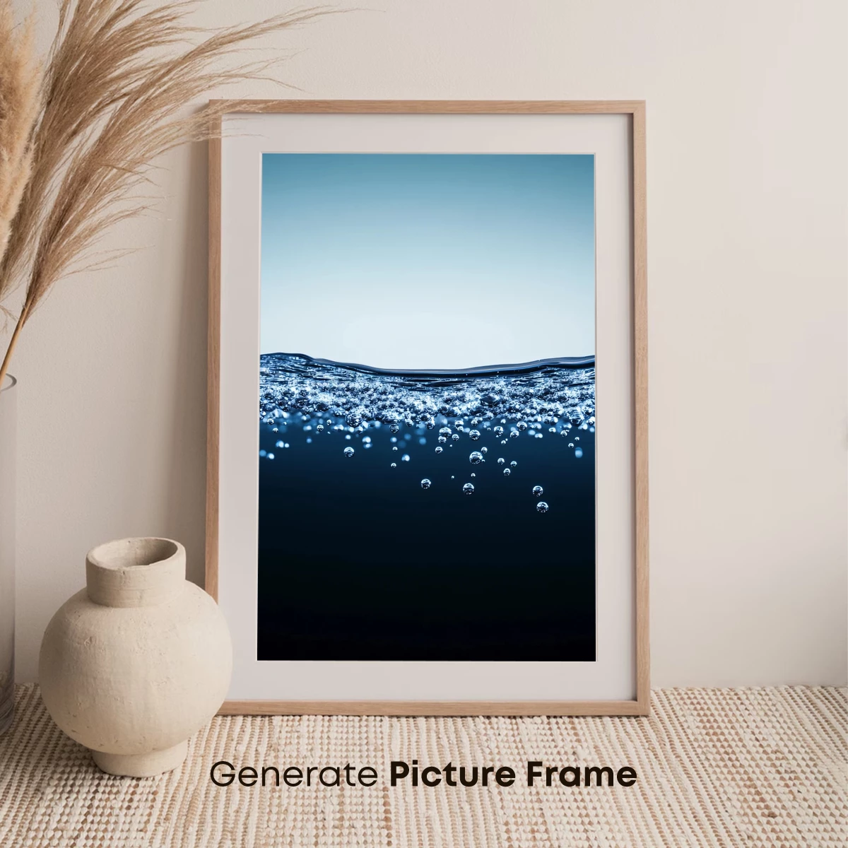 Deep Blue Serenity: Bubbles Rising in Calm Waters - Image 7