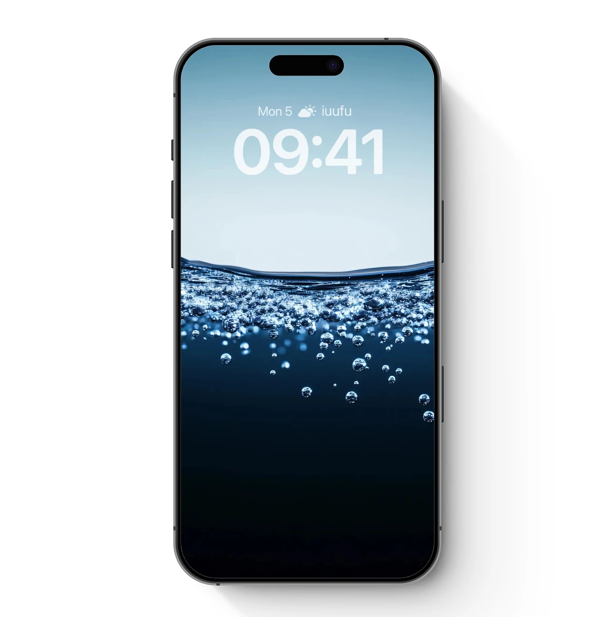 Deep Blue Serenity: Bubbles Rising in Calm Waters