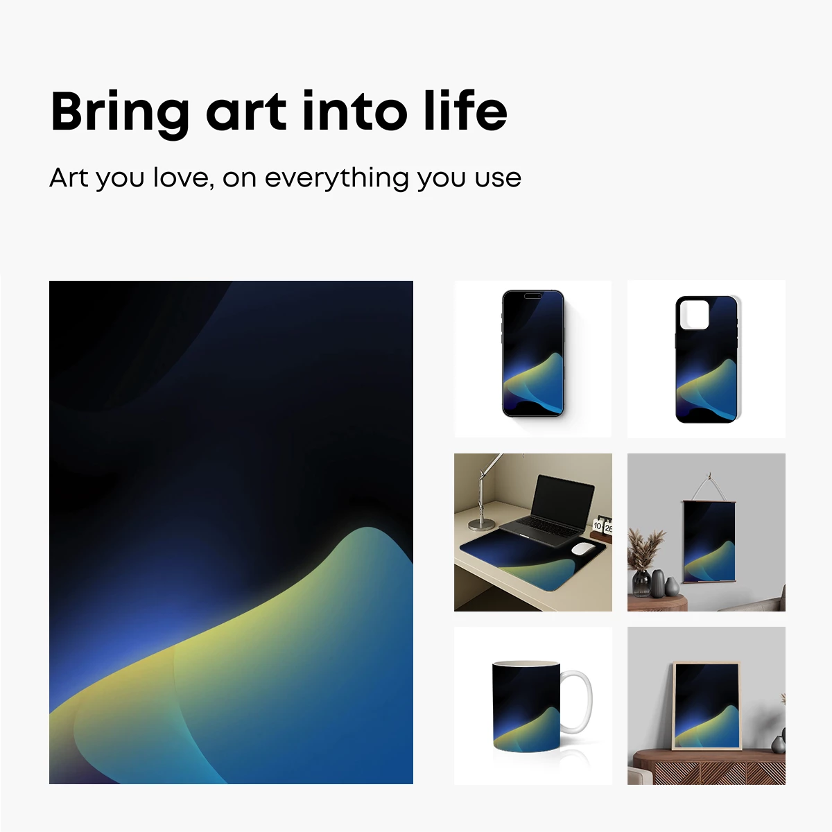 Ethereal Blue Abyss: A Symphony of Shadows and Light - Image 2