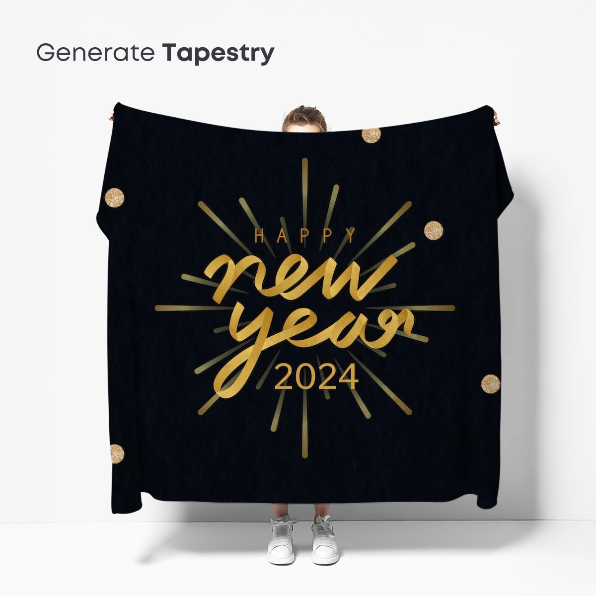 Golden Elegance: New Year 2024 Radiance - Image 5