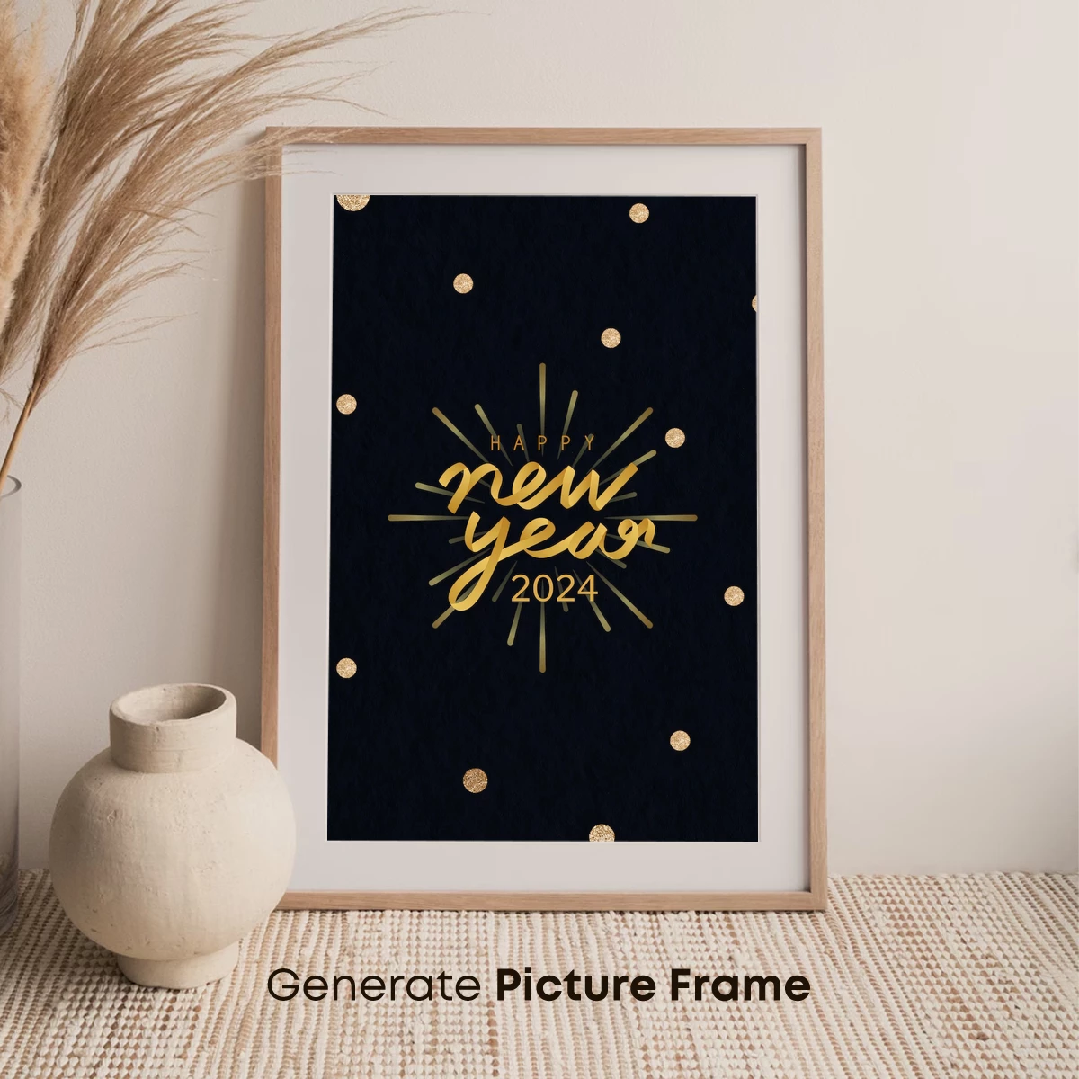 Golden Elegance: New Year 2024 Radiance - Image 7