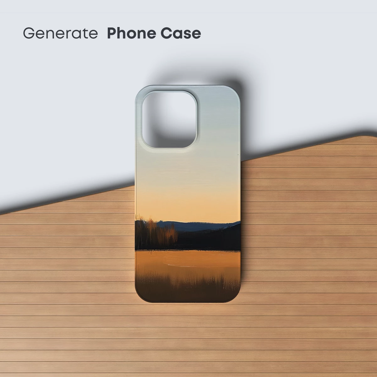 Golden Sunset Reflections: A Serene Lake Symphony - Image 3