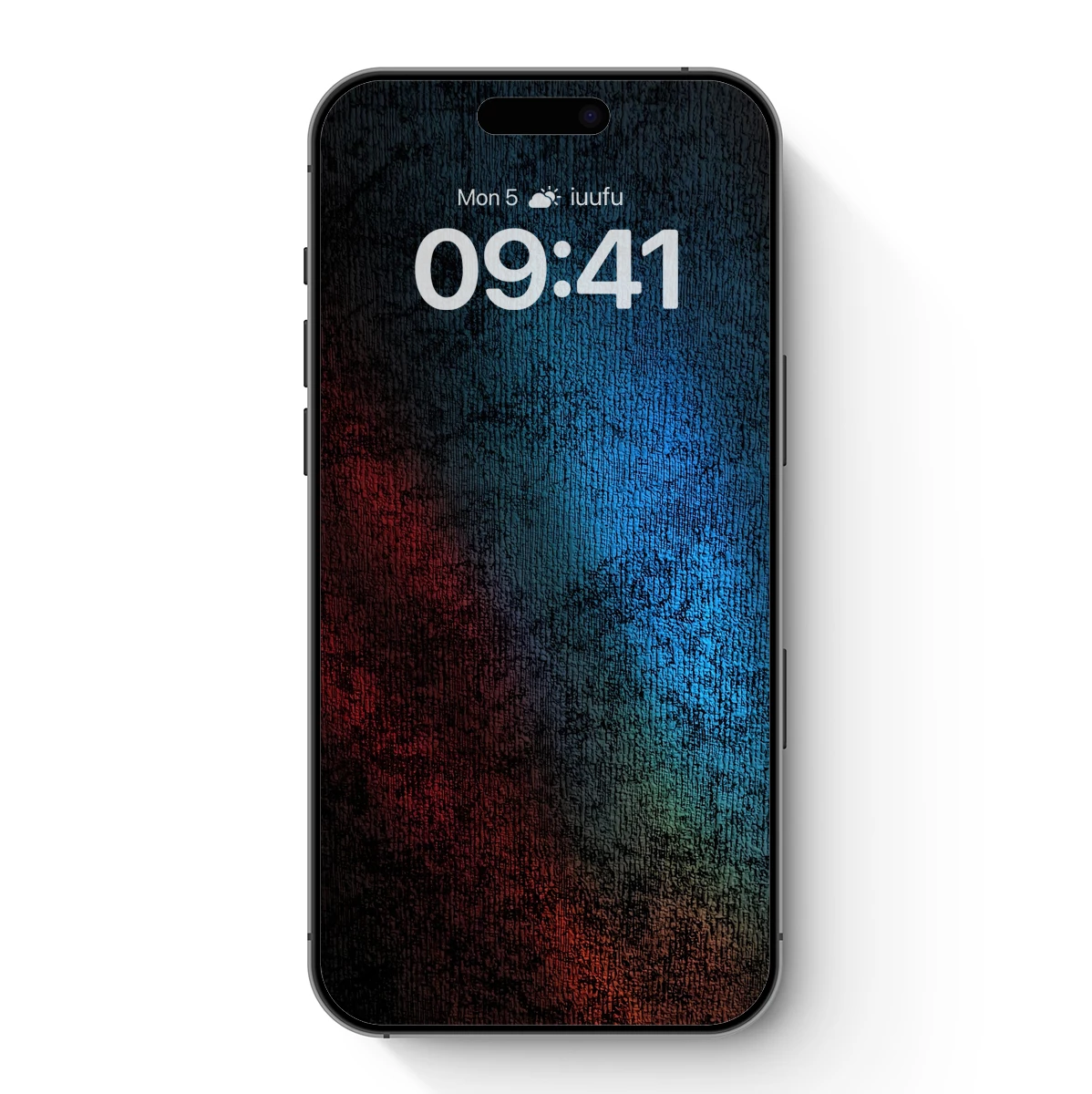 Abyssal Twilight: A Grunge Symphony in Blue and Red