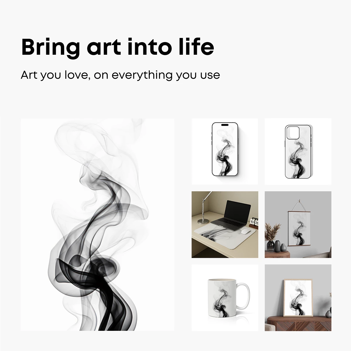 Ethereal Smoke Dance: Abstract Fluidity - Image 2