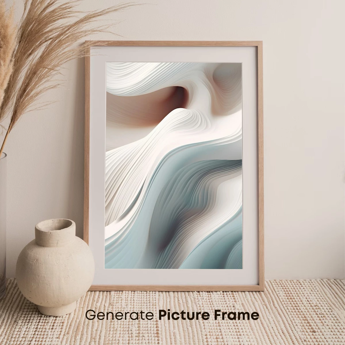 Elegant Strata Flow: Abstract Sculptural Waves - Image 7